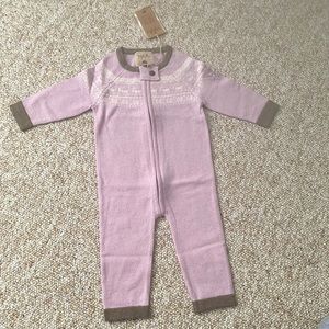 Baby Girl Sweater Knit Overall